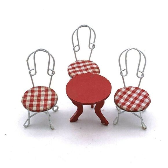 Dollhouse Miniature Decor Patio Furniture Set - Picture 1 of 9